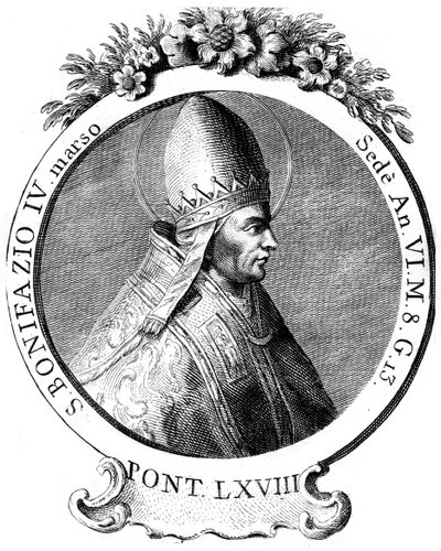 Heiliger Bonifatius IV., Papst der katholischen Kirche von Unbekannt