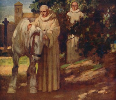 Heiliger Kolumba und das weiße Pferd, 1912 von Unbekannt