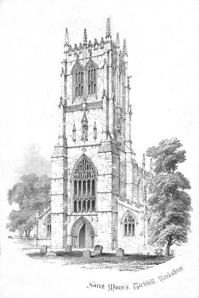 St. Marys, Tickhill. Yorkshire, um 1850er Jahre von Unbekannt