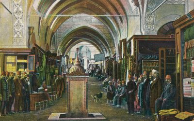 Salut de Constantinople - Der Große Basar, um 1900 von Unbekannt