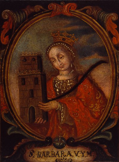 Heilige Barbara, ca. 1680-1690 von Unbekannt