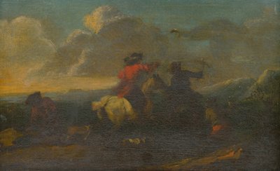 Szene aus der Kalvarienbergschlacht von Unbekannt