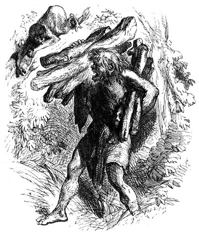 Szene aus Der Sturm von William Shakespeare, 1856-1858 von Unbekannt