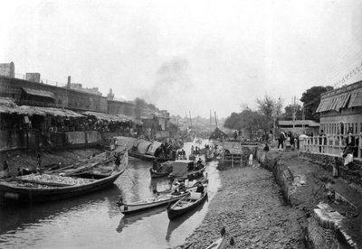 Szene von Whitely Bridge, Ashar, Irak, 1917-1919 von Unbekannt