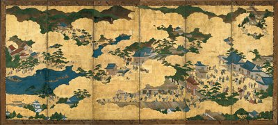 Szenen in und um Kyoto, ca. 1690 von Unbekannt