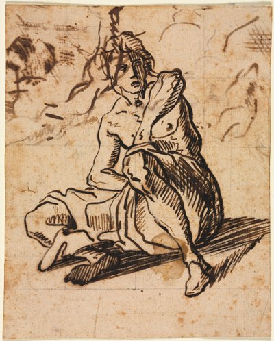 Sitzende Figur, 1600er Jahre von Unbekannt