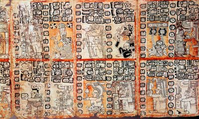Abschnitt aus dem Maya Troano Codex, 15. Jahrhundert von Unbekannt