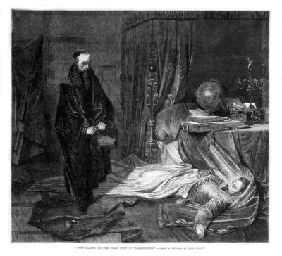 Seni betrachtet den Leichnam von Wallenstein, 1864 von Unbekannt
