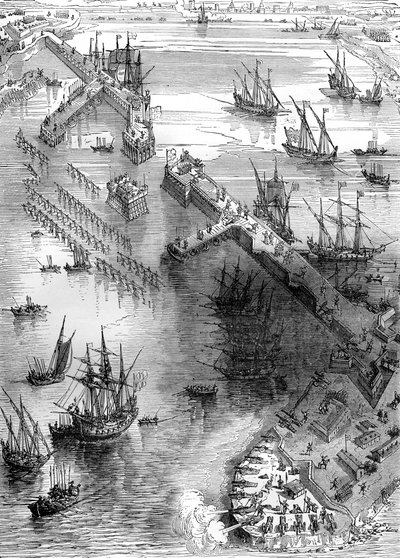 Belagerung von La Rochelle, Frankreich von Unbekannt