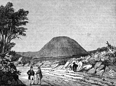 Silbury Hill, Wiltshire, England, 1836 von Unbekannt