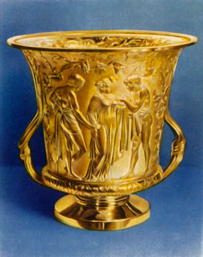 Vergoldeter Silberbecher, 1938 von Unbekannt