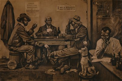 Das Häuten des Lamms, ca. 1910 von Unbekannt
