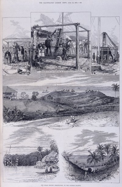 Sonnenfinsternis-Observatorium, Nikobaren, ca. 1875 von Unbekannt