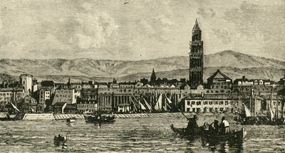 Spalatro, vom Hafen aus, 1890 von Unbekannt