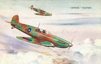 Spitfire-Kampfflugzeuge, ca. 1940 von Unbekannt