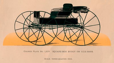 Kastenwagen auf Seitenstangen, 1885 von Unbekannt