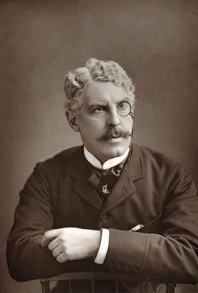 Squire Bancroft 1841-1926, englischer Theaterschauspieler und -manager, um 1890 von Unbekannt