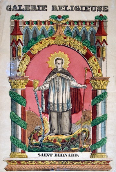 St. Bernhard von Clairvaux, 19. Jahrhundert von Unbekannt