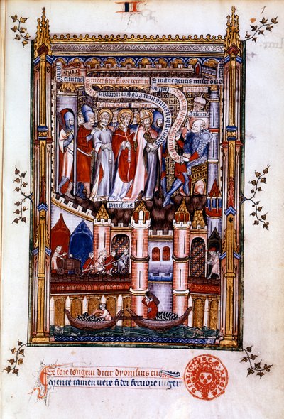 St. Denis vor Sisinnius, 1317 von Unbekannt