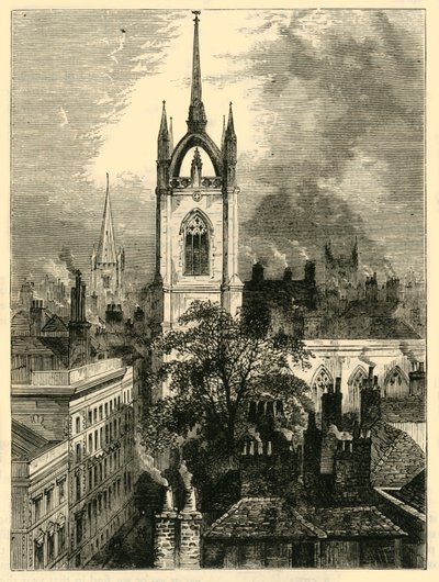 St. Dunstans-in-the-East, ca. 1872 von Unbekannt