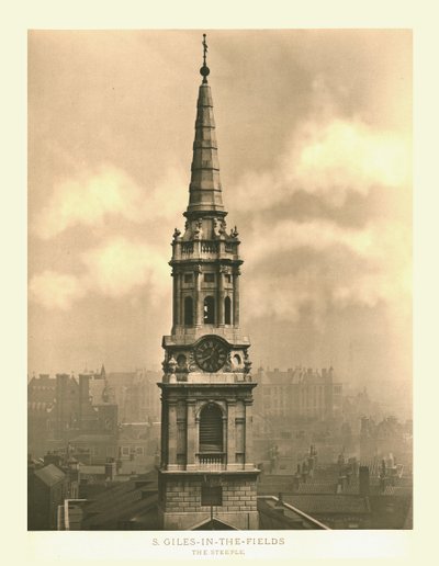 St Giles-in-the-Fields, Der Kirchturm von Unbekannt