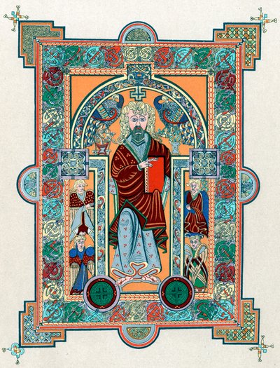 St. Matthäus aus dem Buch von Kells, ca. 800 von Unbekannt