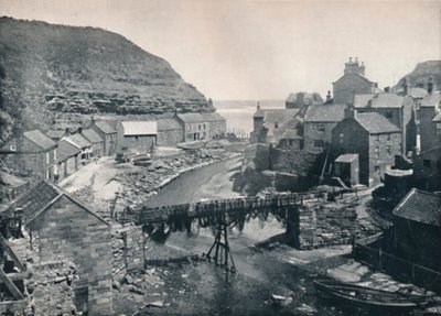 Staithes - Blick zum Meer, 1895 von Unbekannt