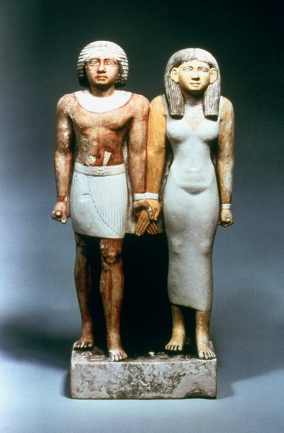 Statue eines ägyptischen Paares, 5. Dynastie von Unbekannt