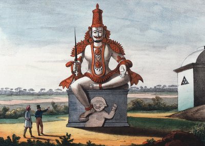 Statue eines hinduistischen bösen Geistes, 1828 von Unbekannt