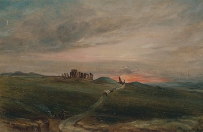 Stonehenge bei Sonnenuntergang, 1836 von Unbekannt