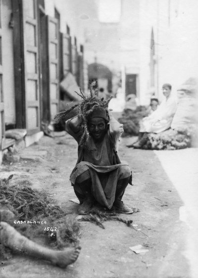 Straßenszene, Casablanca, Marokko, ca. 1920er-ca. 1930er von Unbekannt