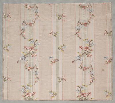 Taffetafragment, 1774-1793 von Unbekannt