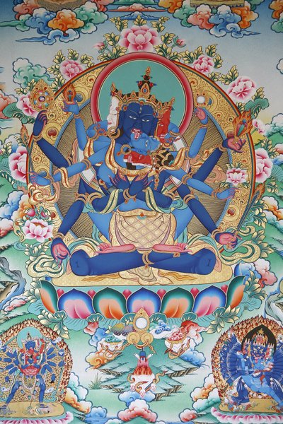 Tibetische tantrische Göttin. Kopan-Kloster, Kathmandu, Nepal von Unbekannt