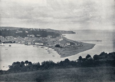 Teignmouth - Gesamtansicht des Dene, 1895 von Unbekannt