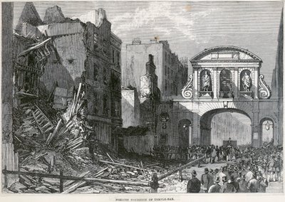 Temple Bar, London, 1877 von Unbekannt