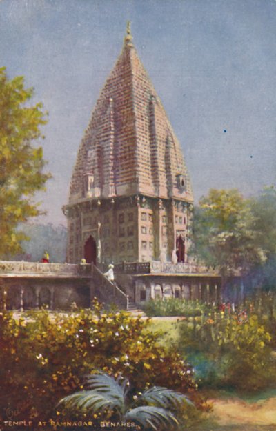 Tempel in Ramnagar, Benares von Unbekannt