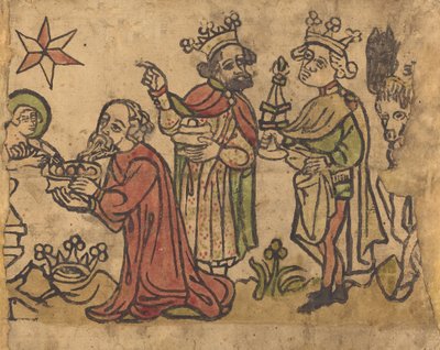 Die Anbetung der Könige, ca. 1400-1430 von Unbekannt