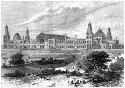 Der Alexandra-Palast, Muswell Hill, London, 1875 von Unbekannt