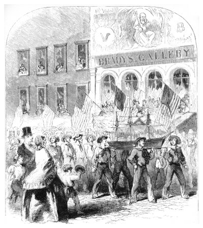 Das Atlantische Telegraphenkabel, Parade, ca. 1858 von Unbekannt