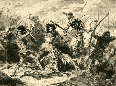 Die Schlacht von Agincourt, 1415, 1890 von Unbekannt