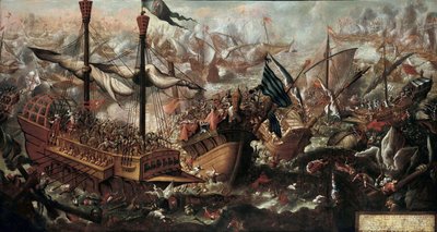 Die Schlacht von Lepanto von Unbekannt