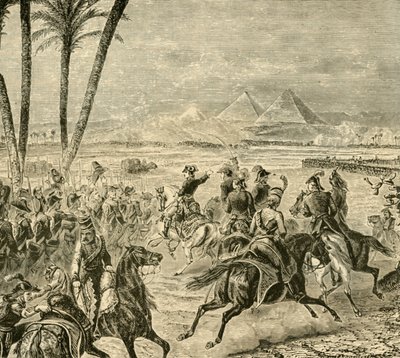 Die Schlacht der Pyramiden, 1798, 1890 von Unbekannt