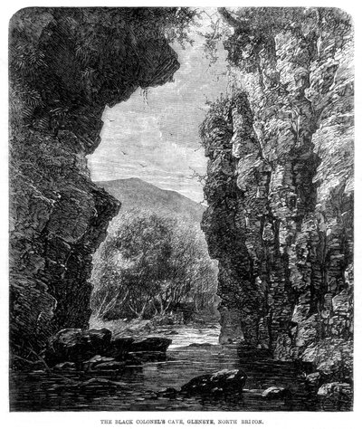 Die Höhle des Schwarzen Obersten, Gleneye, Schottland, 1864 von Unbekannt