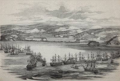 Das britisch-französische Geschwader in Sewastopol von Unbekannt