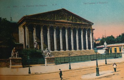 Die Abgeordnetenkammer, Paris, um 1920 von Unbekannt