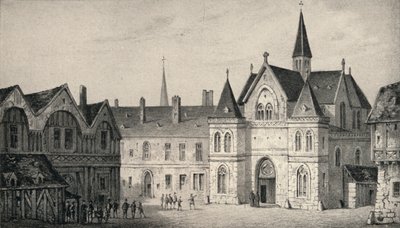 Das College der Sorbonne im Jahr 1550 von Unbekannt