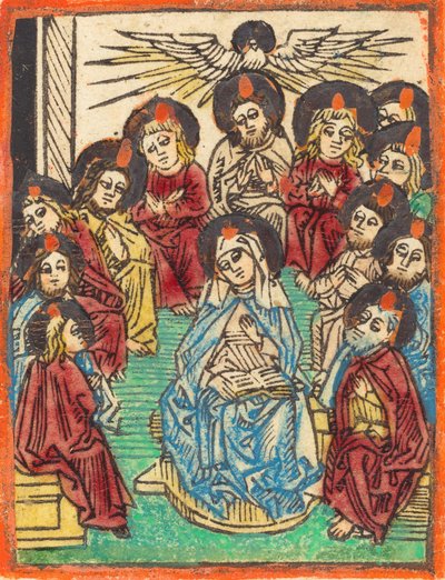 Die Herabkunft des Heiligen Geistes, 1480-1490 von Unbekannt