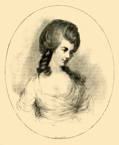 Die Herzogin von Devonshire, um 1780, 1881 von Unbekannt