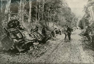 Die Wirkung des britischen Granatfeuers, 1919 von Unbekannt