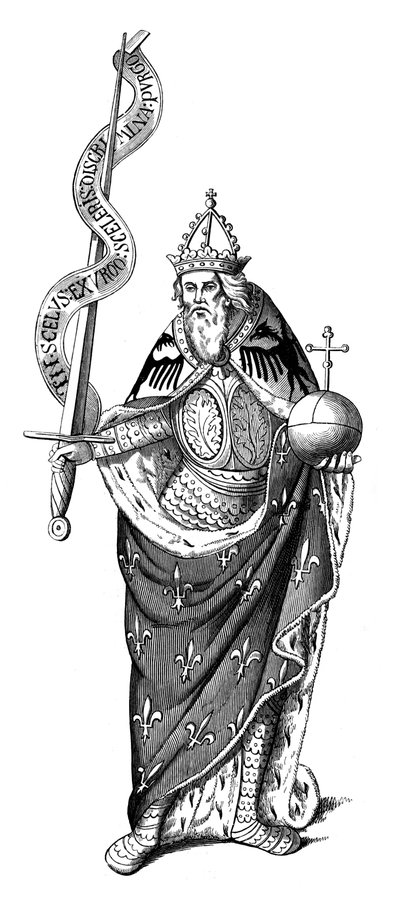 Der Kaiser Karl der Große 742-814, 1849 von Unbekannt